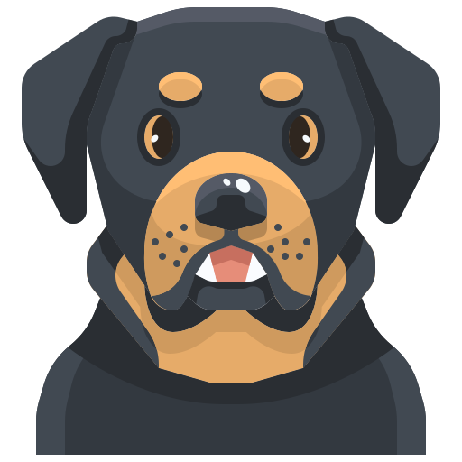 icône de chien rottweiller